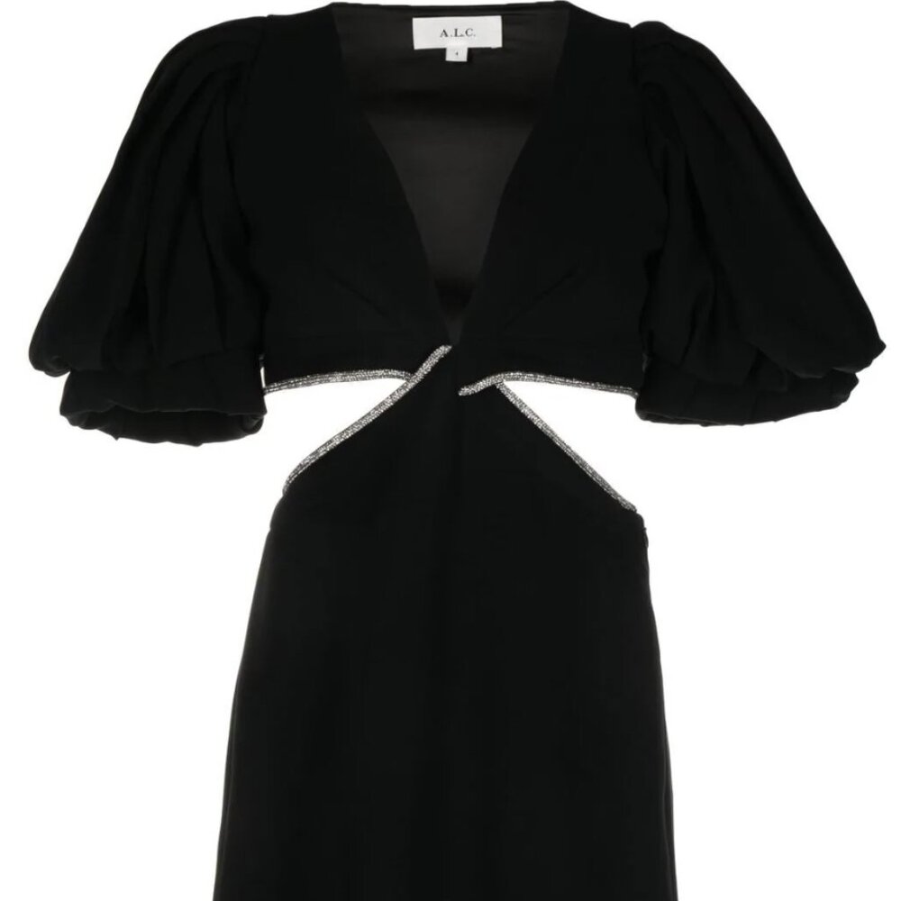 ALC Hazel crystal-embellished mini dress